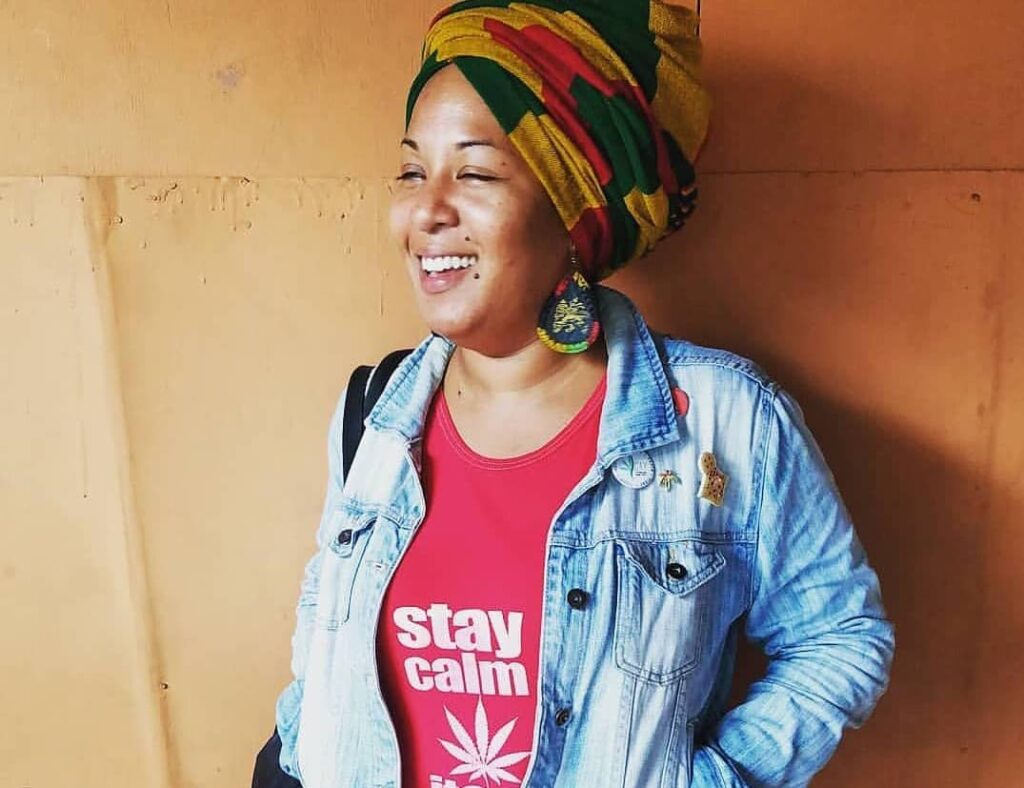Herbees Awards founder Quilin Achat also known as Empress Q. She is also founder of the Stay Calm Its a Plant community which seeks to educate on the wellness benefits of cannabis. - 
