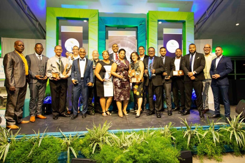  A group shot of the winners at Sagicor General’s annual agency award 2021. - Courtesy Sagicor General 
