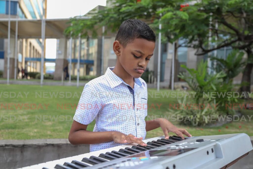 Zidane Daniel taught himself to play the keyboard by watching YouTube videos. - JEFF K MAYERS