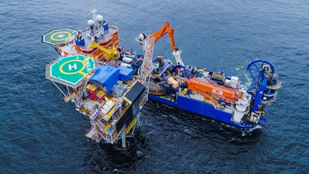 A file photo of BP's Angelin platform. The Energy Chamber has called on Government to review the taxation regime for oil and gas. Source: energynow.tt - 