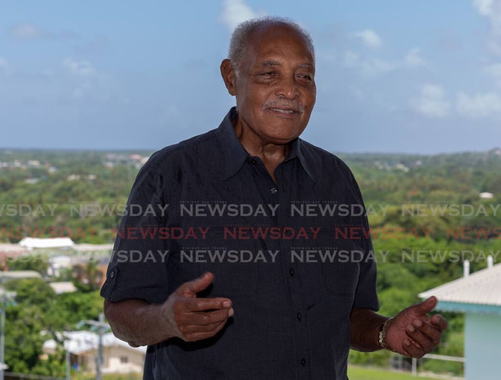 Retired Major General Ralph Brown recalls the moments when TT’s national flag was raised, replacing the Union Jack, on August 31, 1962. Photo by David Reid