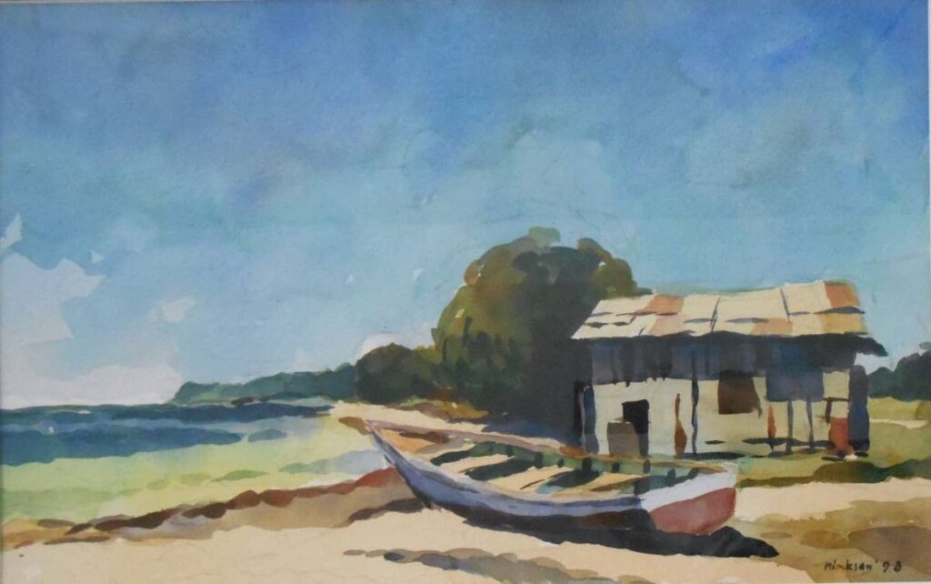Jackie Hinkson - Boat on the shore 