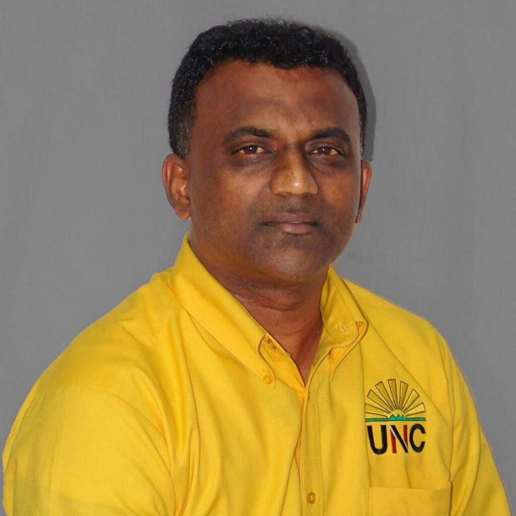 UNC councillor for Kelly Village/Warrenville, Samuel Sankar. Photo courtesy United National Congress