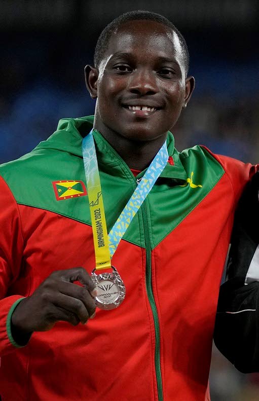 Grenada's national hero Anderson Peters after winning silver in the javelin throw at last month's Commonwealth Games in Birmingham, England.  - 