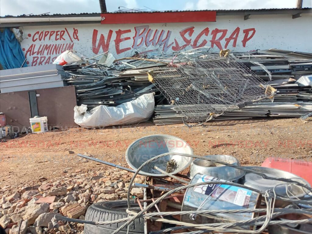 A Beetham Gardens scrap-iron yard is one of many that will be affected by the six-month ban. - ANGELO MARCELLE
