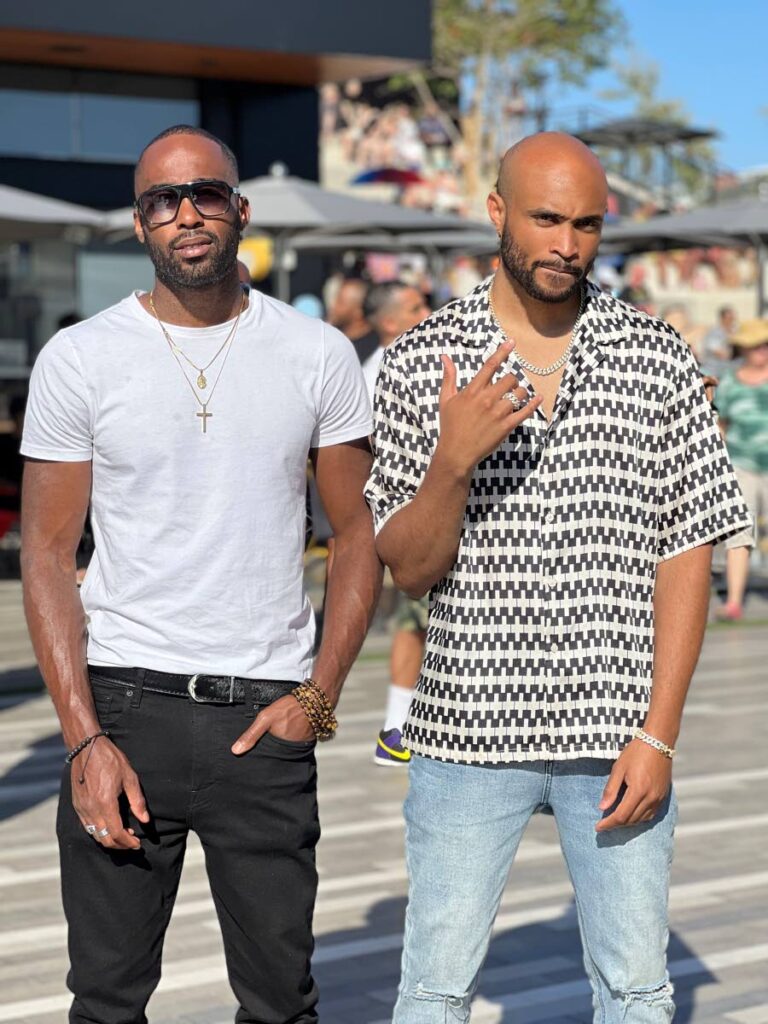 JR, left, and his brother, Will, right Gittens have developed a new musical sound called Afro Island. Will Gittens says the genre is mainly a mix of Afrobeats and the Caribbean sound including soca and calypso.  