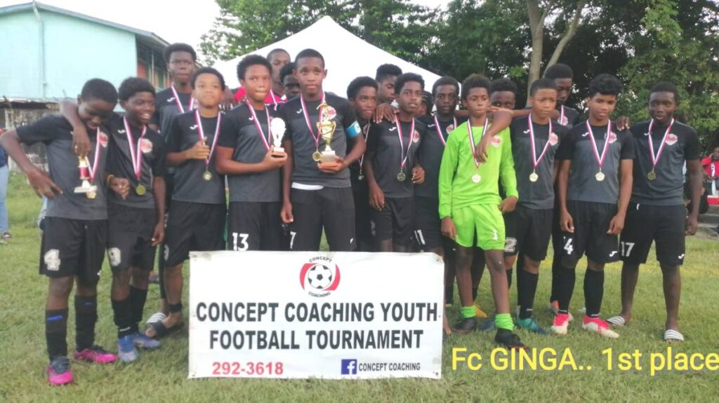 This file photo shows FC Ginga, winners of the Concept Coaching Youth Football tournament.  