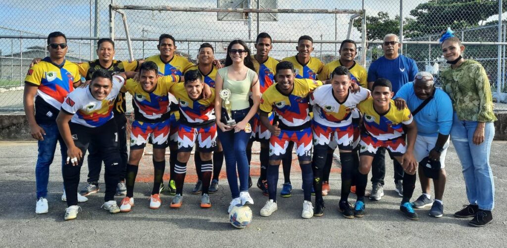 The MAFAS-VEN FC team got their ticket to the grand final of the Trini-Ven futsal league after beating Jovenes de Fe 3 goals by 2. - Grevic Alvarado