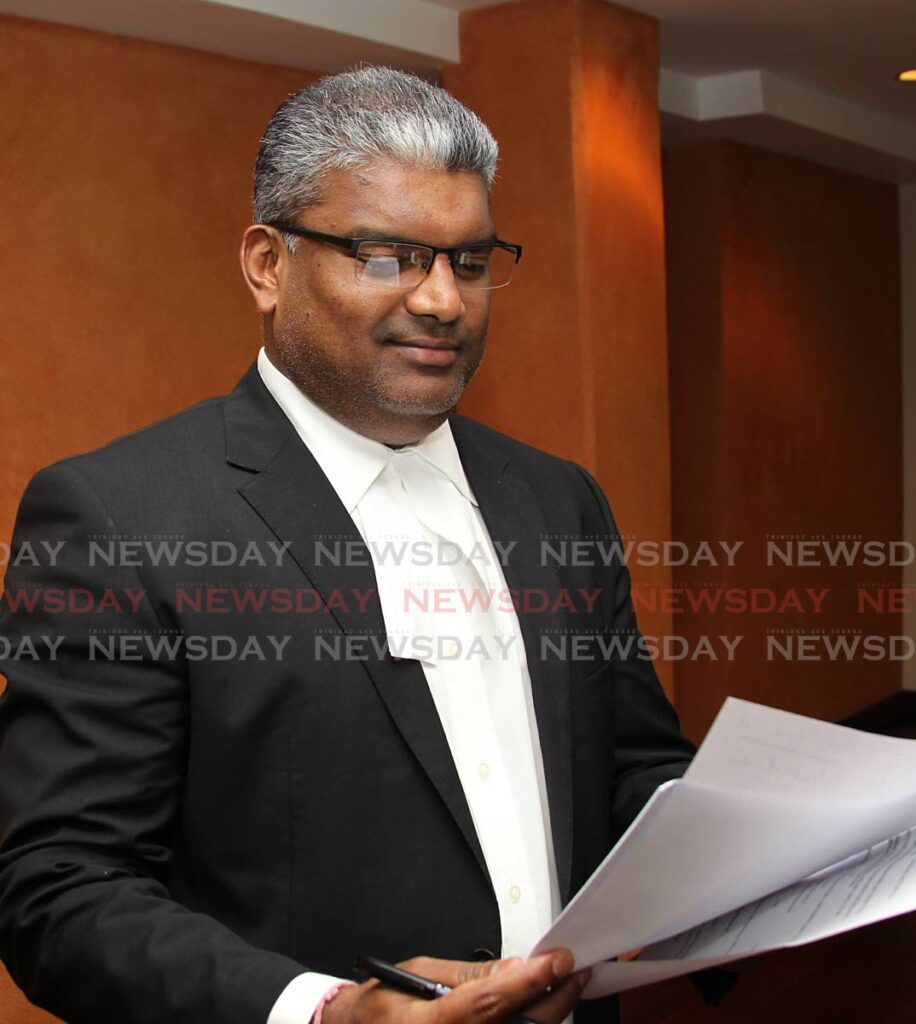 Attorney Anand Ramlogan, SC, who led the team of lawyers representing Akili Charles in his case against the Attorney General on the issue of bail for people charged with murder. FILE PHOTO - 