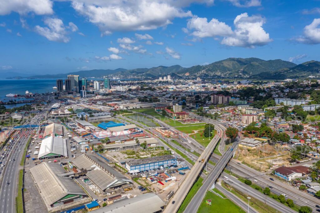 An aerial view of east Port of Spain. - File Photo by Jeff K Meyers