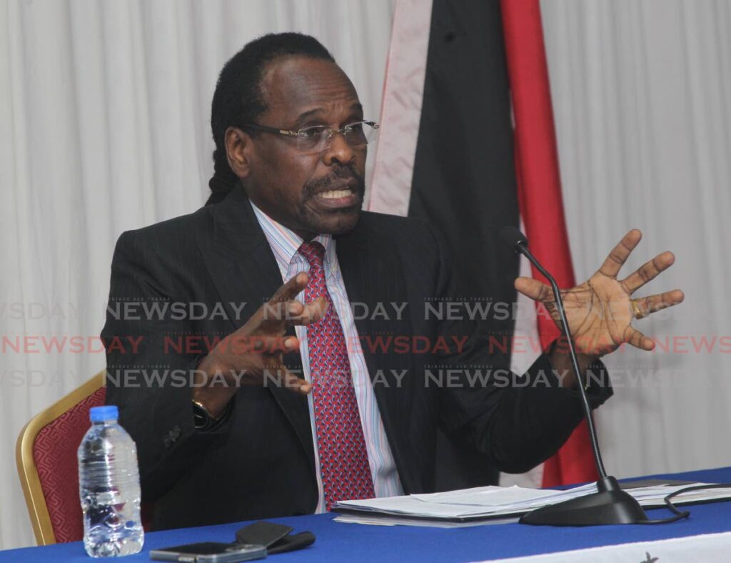 National Security Minister Fitzgerald Hinds - Photo by ANGELO MARCELLE
