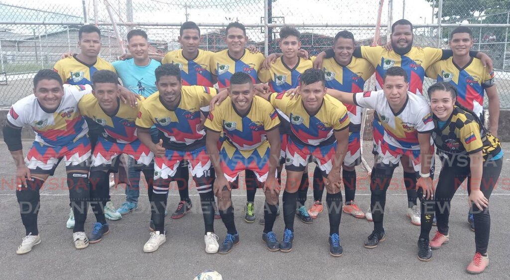 Mafas-Ven FC is the first champion of the Trini-Ven Futsal League. Photo by Grevic Alvarado