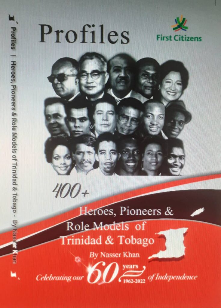 The book cover of 400+ Heroes, Pioneers and Role Models of TT.  