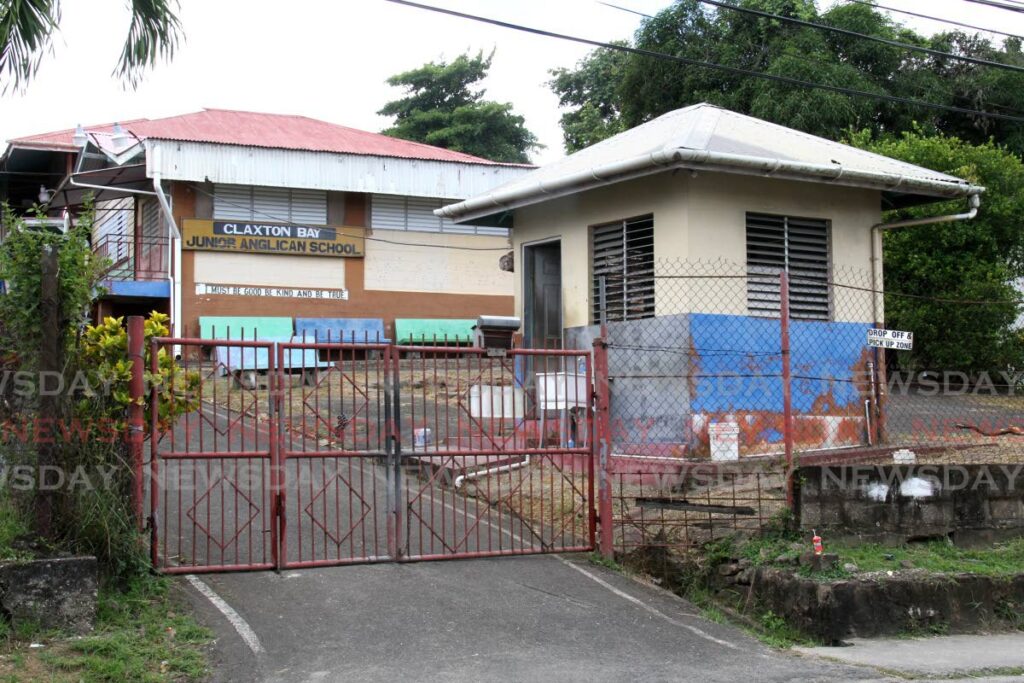 The Claxton Bay Junior Anglican School on Cedar Hill Road Claxton Bay where parents protested on Thursday.  Photo by Ayanna Kinsale