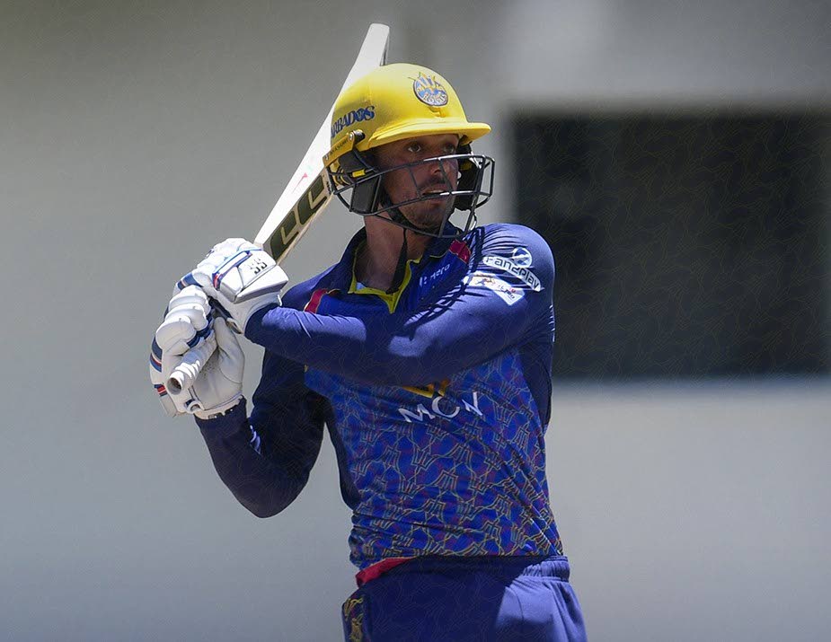 Barbados Royals batsman Quinton de Kock in action in the Hero CPL. Photo courtesy Barbados Royals  