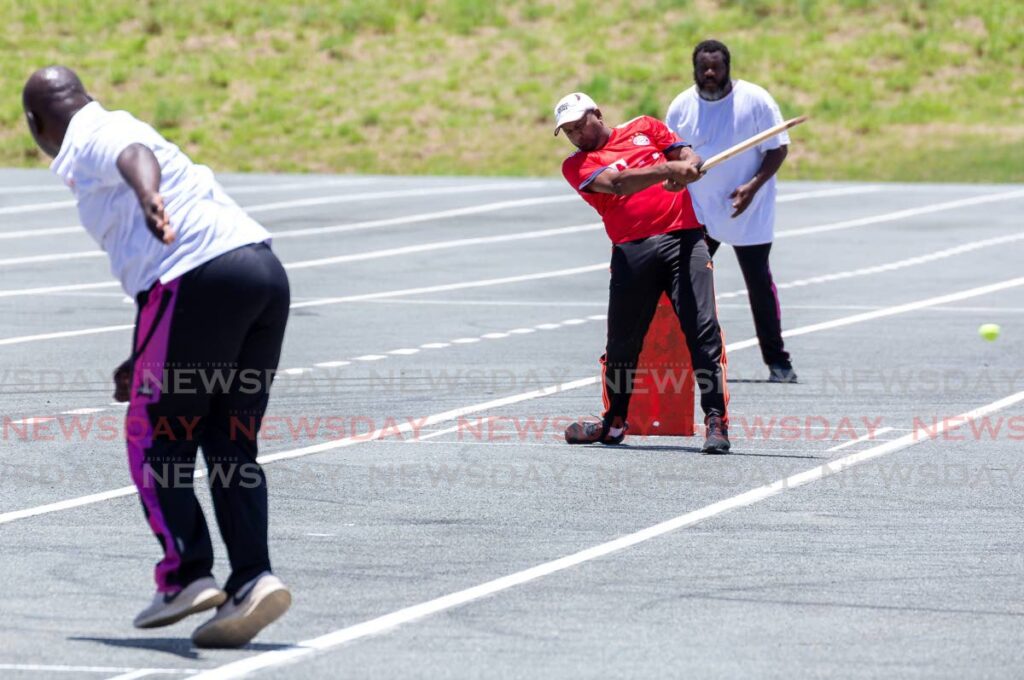 Ken Mohammed of Pembroke Upsetters on the attack against Betsy Hope Scrape-Up in the Tobago community windball league at Parade Ground, Bacolet, Saturday.  - David Reid
