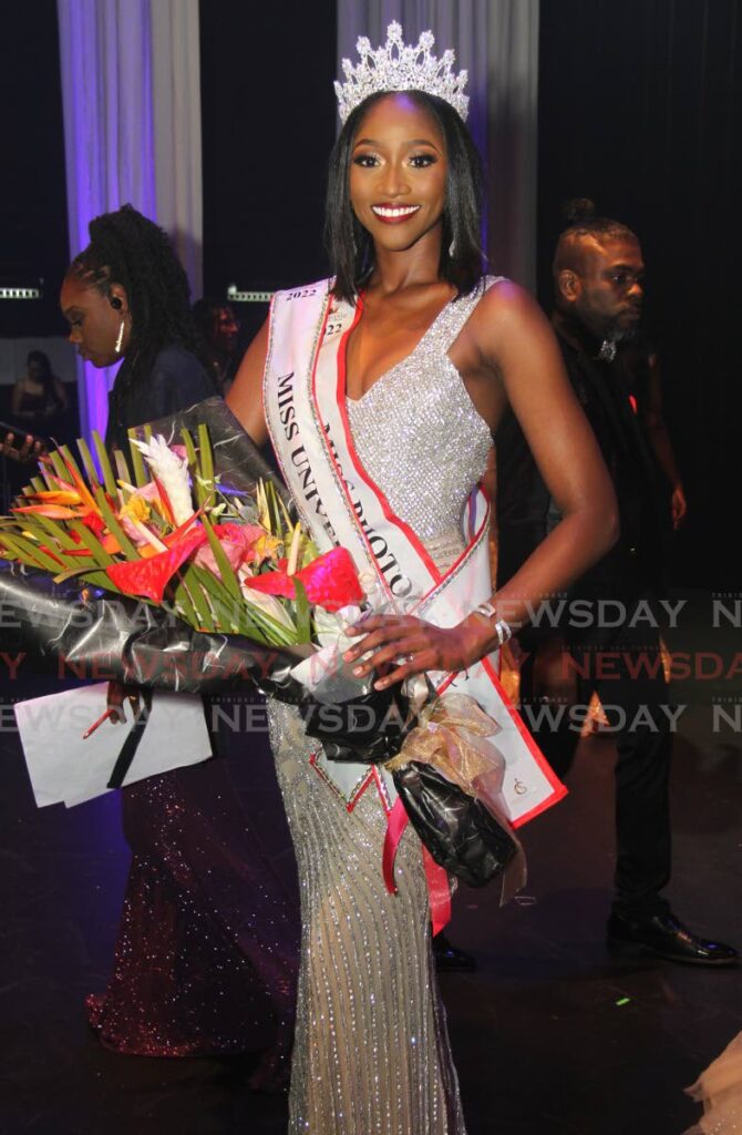 Miss Universe Trinidad and Tobago Tya Jane Ramey smiles for a photo at Queen's Hall, St.  Ann's on Sunday.  Photo by Ayanna Kinsale