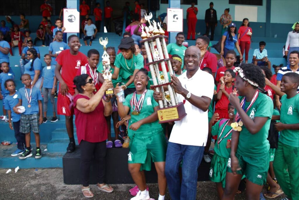 Children bursting with happiness at the  Gift For Life Foundation's sport day at Pierre Road Recreational Grounds, Charlieville. - 