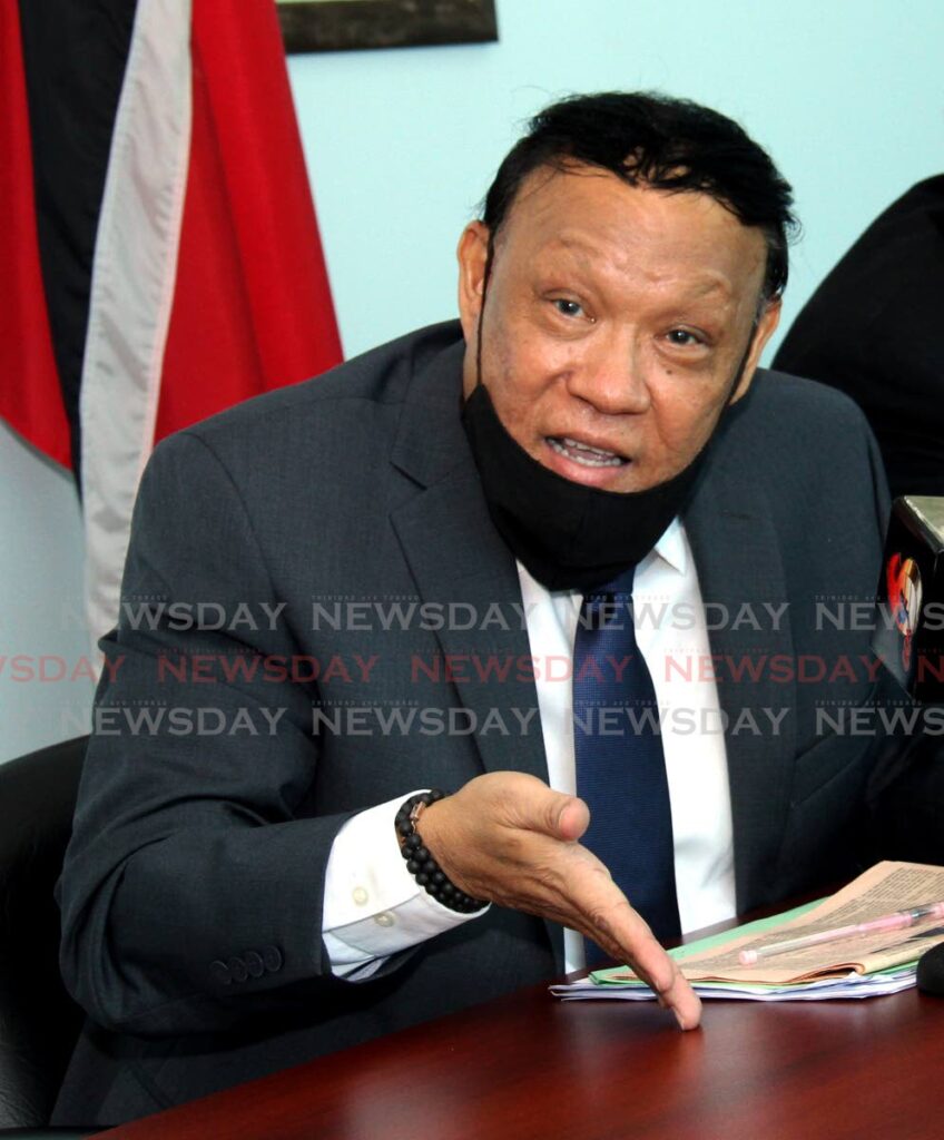 CHARGED: The UNC's Pointe-a-Pierre MP David Lee who has been slapped with two fraud-related charges by police. FILE PHOTO - 