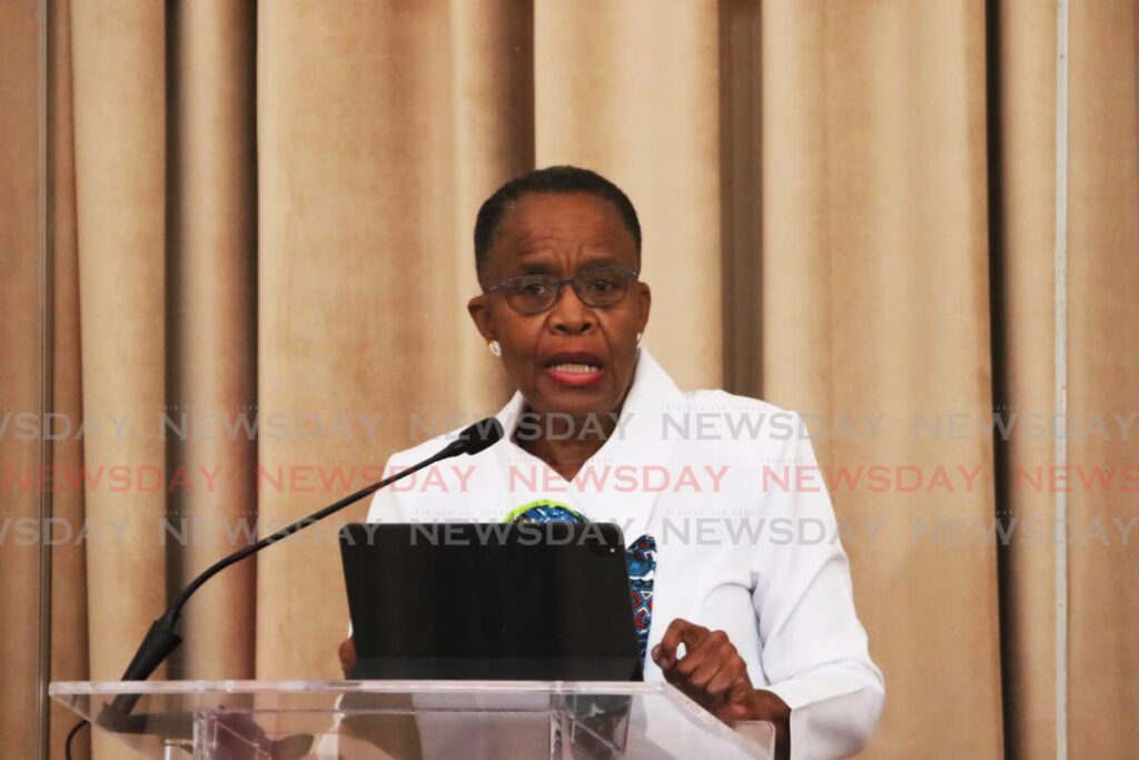  Independent Senator Dr Maria Dillon-Remy speaks during debate in the Senate. FILE PHOTO/OFFICE OF THE PARLIAMENT - 