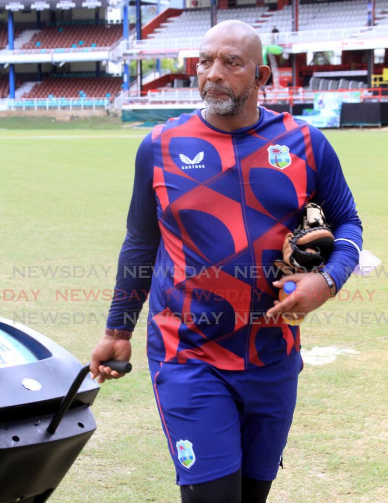 West Indies head coach Phil Simmons at the Queen's Park Oval, Port of Spain. FILE PHOTO - 