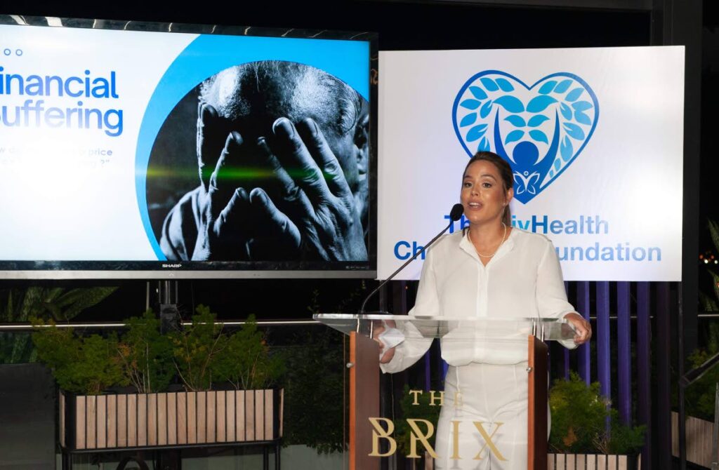  Dr Chelsea Costelloe Garcia speaks at the launch of the LivHealth Charitable Foundation at The Brix, on September 27. - 
