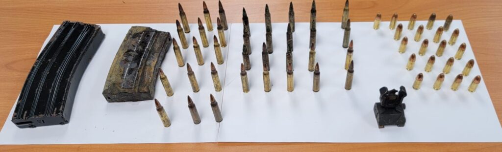 Police from the North Eastern Division visited the Old Train Line in Marabella on Thursday night where they found a quantity of ammunition, some of which are believed to be from the Regiment. 

PHOTO COURTESY TTPS
