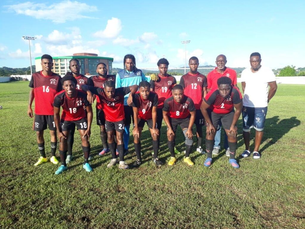 Blackrock FC, following their victory over  St Clair Coaching School at Shaw Park, Scarborough on Sunday. 