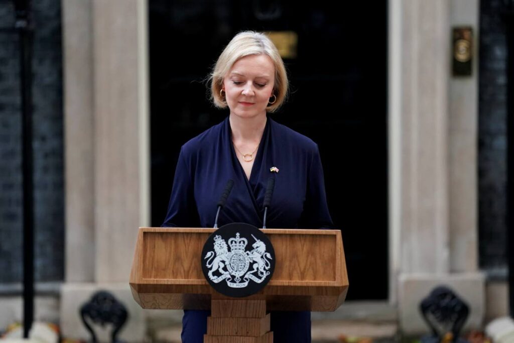 Liz Truss, the shortest serving prime minister of Britain. - 