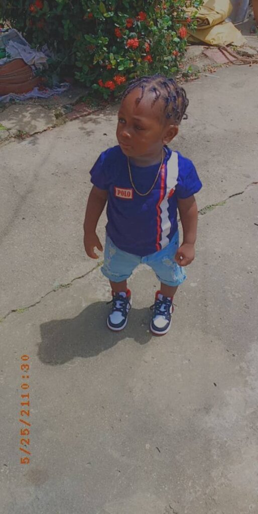 Keymani Brathwaite, two, died in a fire at his Coconut Drive, Morvant, home on Monday morning. 

PHOTO COURTESY RELATIVES - PHOTO COURTESY RELATIVES