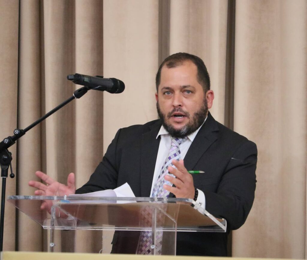 Opposition Senator Damian Lyder. Photo courtesy Office of the Parliament