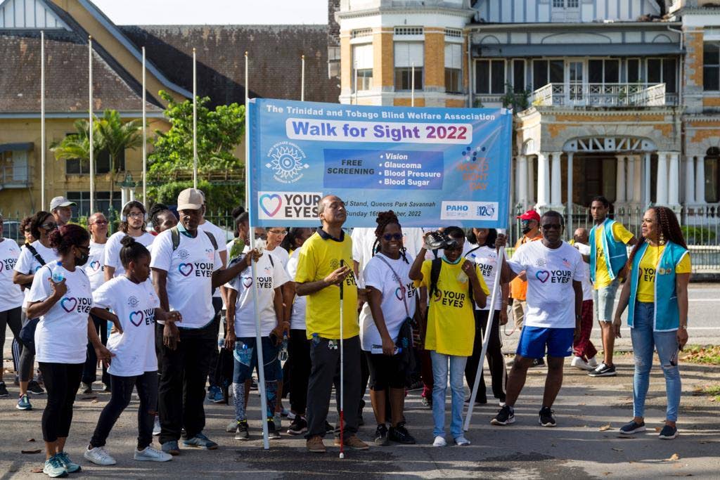  Trinidad and Tobago Blind Welfare Association celebrated World Sight Day 2022 with a Walk for Sight around the Queen's Park Savannah in Port of Spain on October 16. - 