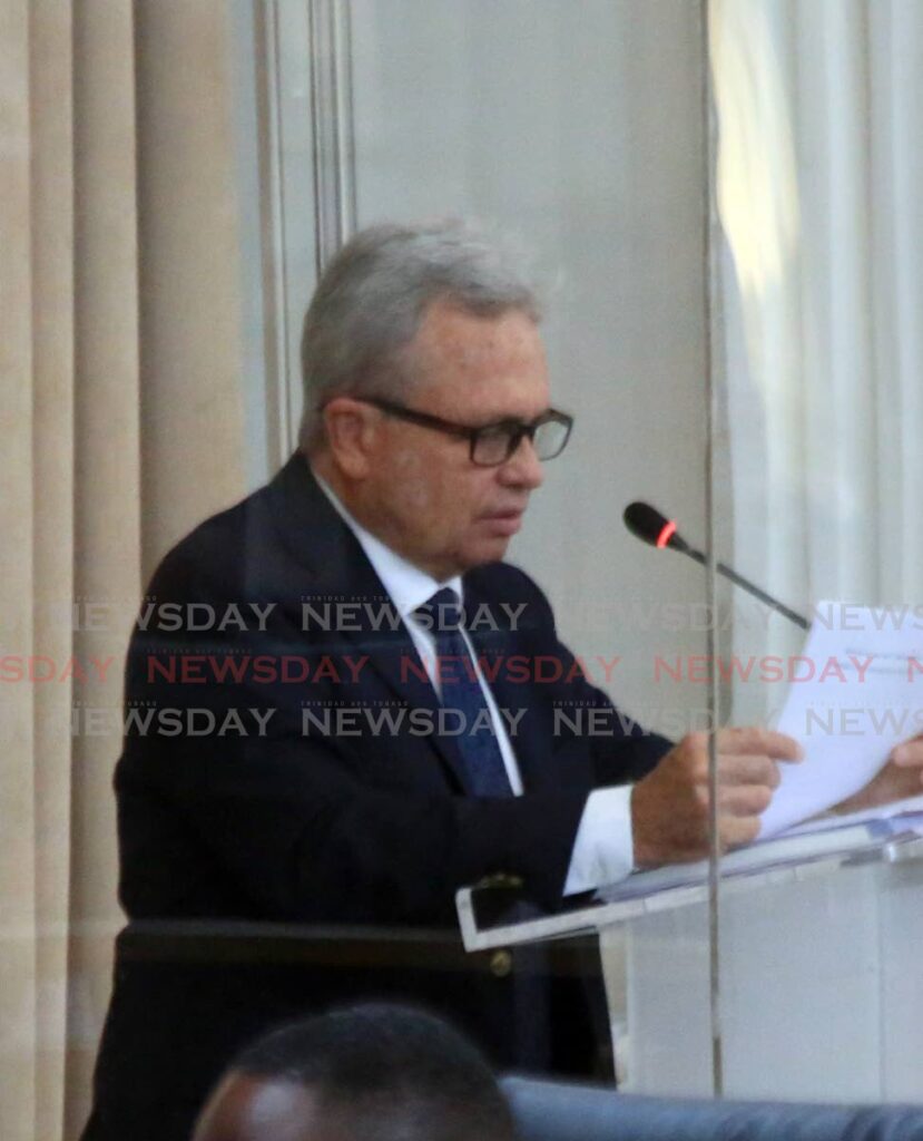 Minister of Finance Colm Imbert.  Photo by Sureash Cholai