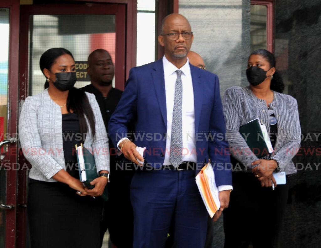 PSA president Leroy Baptiste outside the Industrial Court in Port of Spain on Monday. - ROGER JACOB