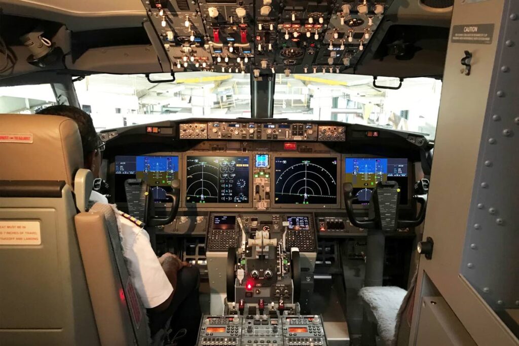 A Boeing 737 MAX cockpit - 