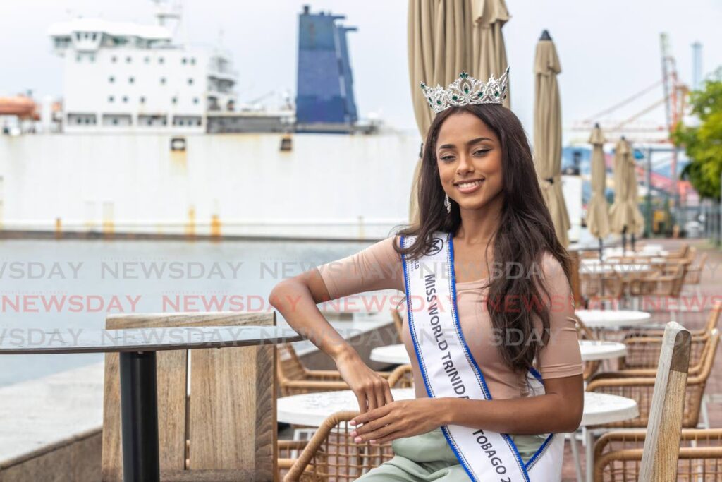 Miss World TT Ache Abrahams, at the waterfront of the Hyatt Regency, Port of Spain, says her Yoruban name is an affirmation of her strength.                                                                                                                                                                                                                                                                                                                                                                                                                - JEFF K MAYERS