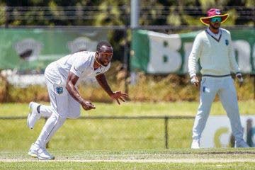 West Indies' Kemar Roach bowls during the three-day tour match, on Saturday, against a combined New South Wales and Australian Capital Territory XI, in Canberra, Australia. - CWI Media