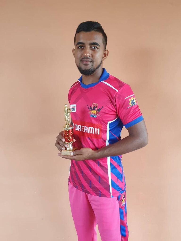 Rungetters' Man of the Match Vikash Mohan. - 