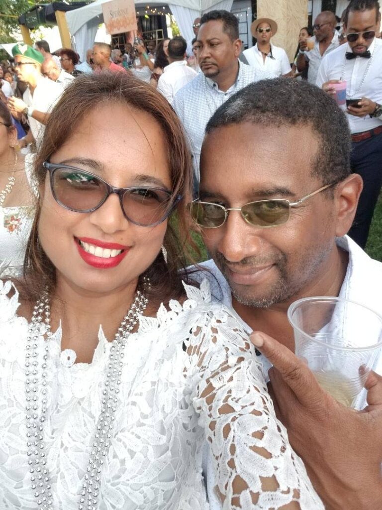 Dr Samantha Chaitram liming with Dr Lester Henry. - 