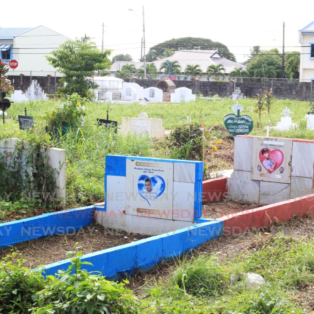 Koon-Koon family tight lip over the latest killing of another relative that was shot dead after visiting a grave site of a family member on All Souls Night, 
Tacarigua Public Cemetery, Crown Street, Tacarigua.
Thursday 3rd November 2022. - Photo by Roger Jacob