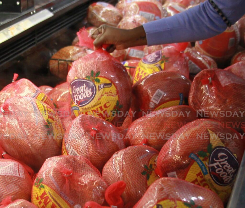 Great Foods picnic hams range in price of $145-$175 (depending on cost per pound) at supermarkets across TT, a survey by the Consumer Affairs Division shows. Photo by Roger Jacob