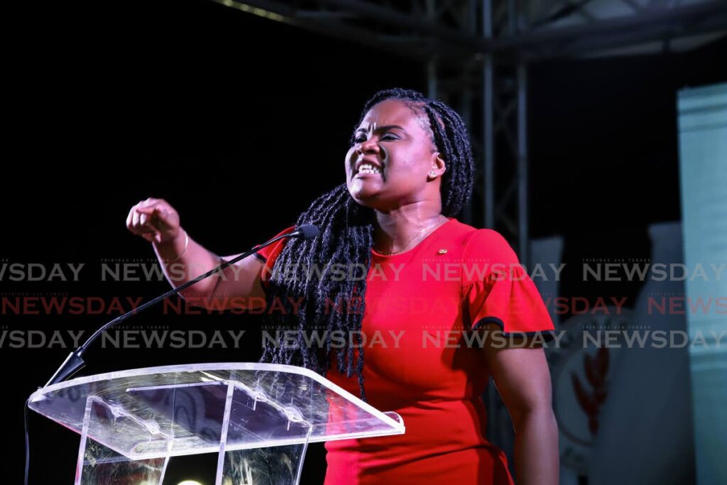 Tobago West MP Shamfa Cudjoe  - 