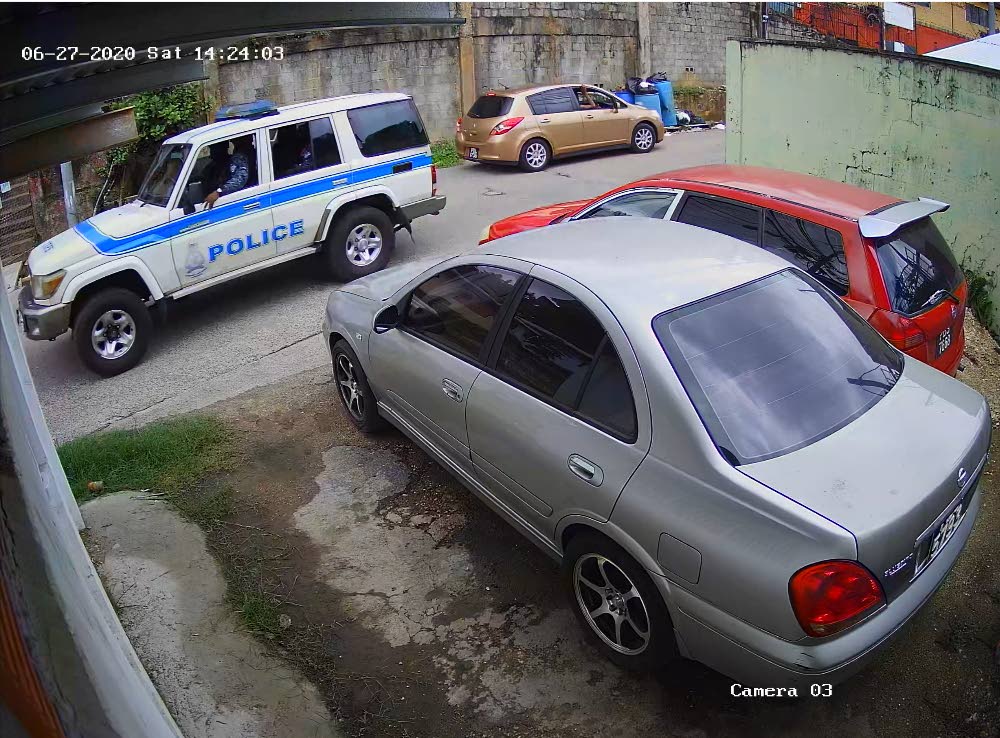 CCTV footage of a police shooting at Juman Drive in Morvant where three men --- Joel Jacob, Noel Diamond and Israel Moses Clinton  –-- were killed on June 27, 2020. Eight police officers are charged for the murders. - 