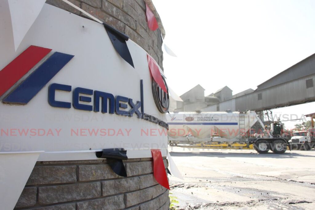 Mexican cement producer Cemex is the majority owner of Trinidad Cement Ltd in Claxton Bay. - File photo by Lincoln Holder