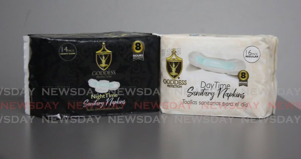 Two of the products available in the Goddess line of sanitary napkins. - SUREASH CHOLAI
