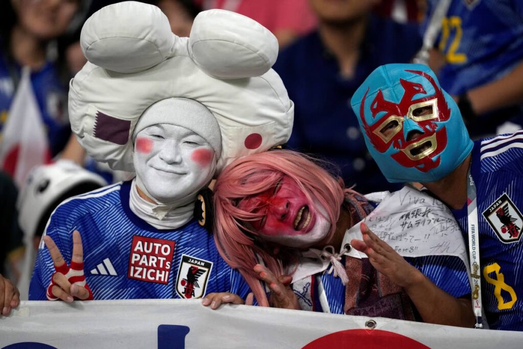 Japanese fans at the World Cup. AP Photo 