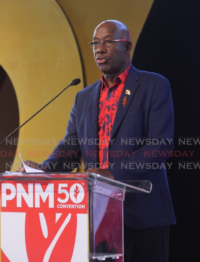 Prime Minister Dr Rowley. Photo by Angelo Marcelle