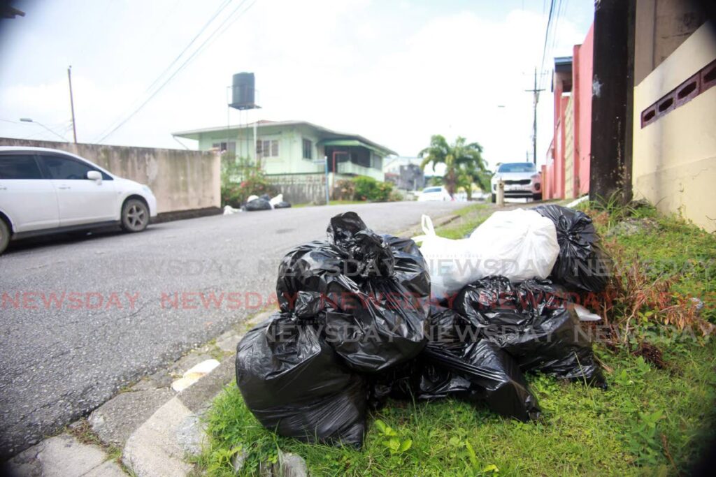 Garbage pile up on Robertson street San Fernando, residents are complaining about the inconsistent garbage removal by the San Fernando City corporation
