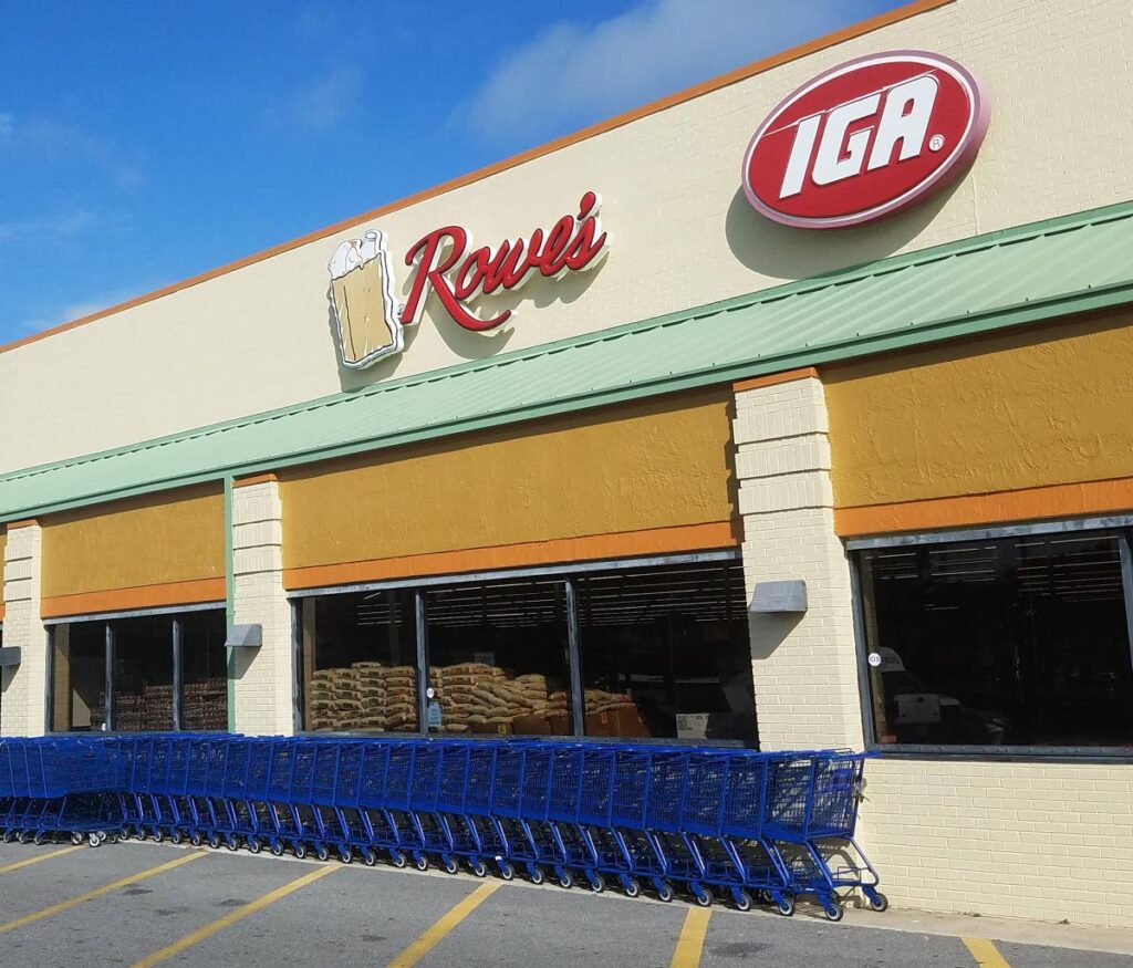 A Rowe's IGA Supermarket in Jacksonville, Florida.  
