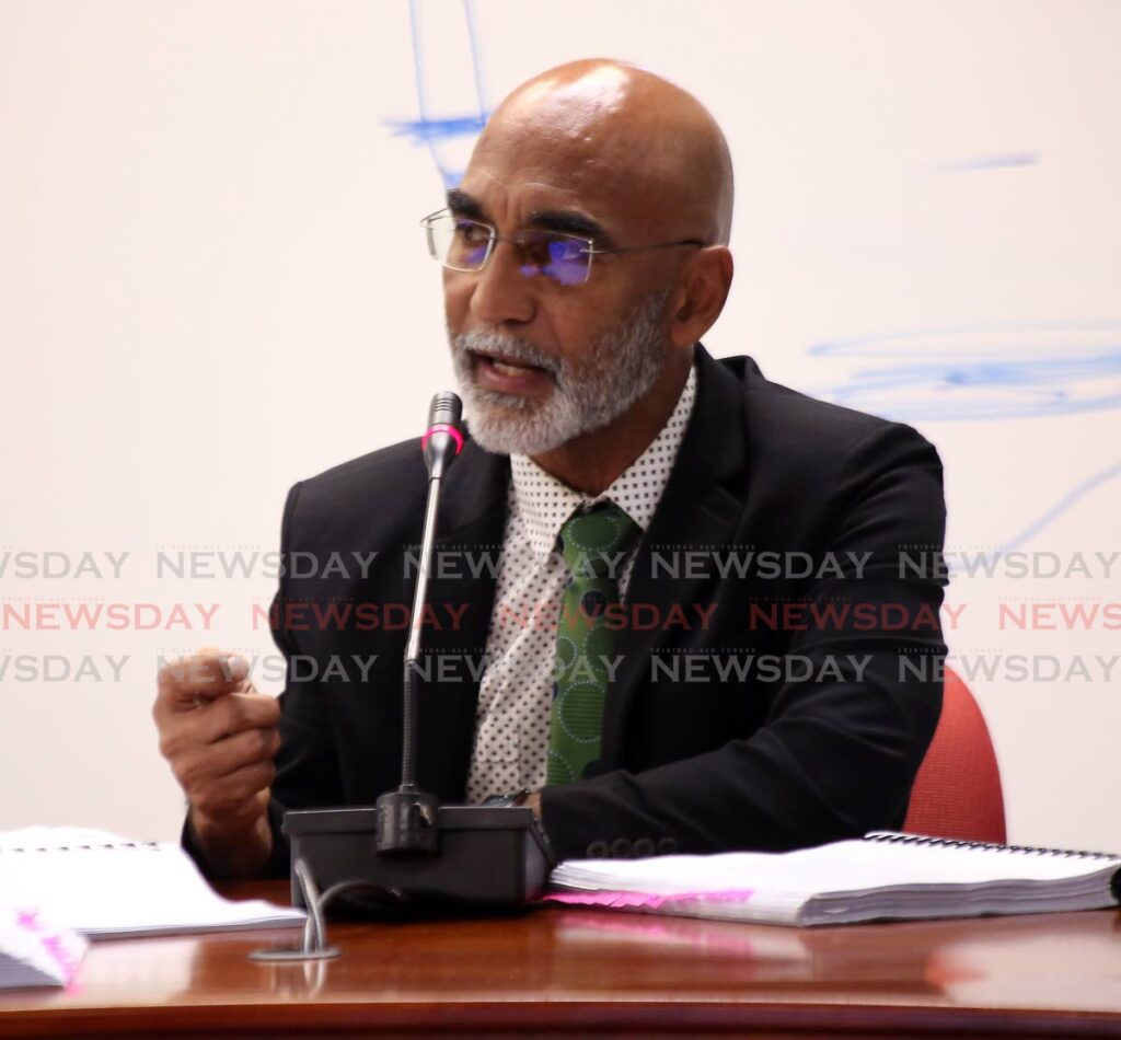 Paria Trading Ltd’s incident commander and technical operations manager Colin Piper gives evidence at a Commission of Enquiry into the Paria tragedy at the International Waterfront Centre, Port of Spain, on Wednesday. - SUREASH CHOLAI